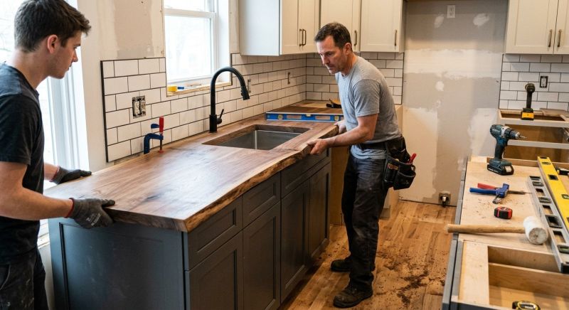 Butcher Block Installation in Sonoma County, CA