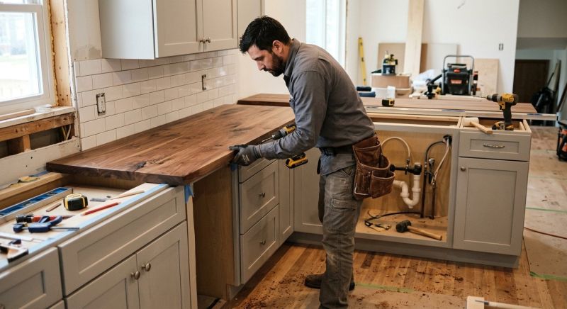 Wood Countertop Replacement in Sonoma County, CA