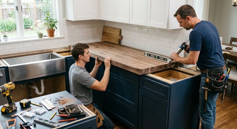 Butcher Block Installation in Santa Rosa, CA