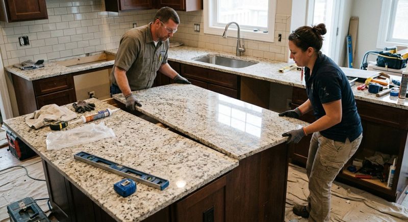 Granite Installation in Roseville, CA