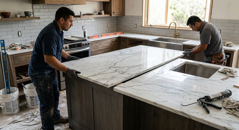 Marble Countertop Installation in Napa, CA