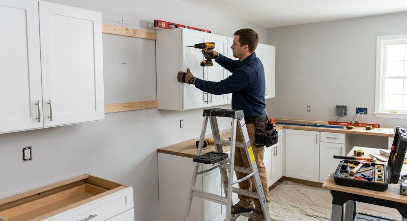 Pine Cabinets Installation in Bloomington, IN