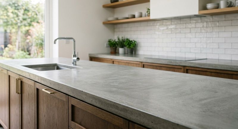 Poured Countertop Installation in Santa Rosa, CA