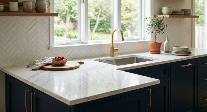 Quartz Slab Installation in Sonoma County, CA