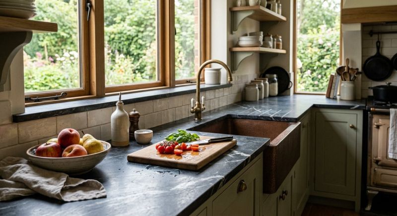 Soapstone Counter Installation in Sacramento, CA